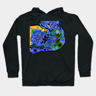 time travel astronaut ecopop Hoodie